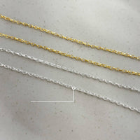 Colar - Elos Corações com Ponto de Luz - Joia  Banhada a Prata